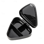 levne úschovna zavazadel a cestování-Týdenní organizér na léky 3krát denně, 7denní trojúhelníková krabička na léky s 21 přihrádkami, plastové pouzdro na léky z polypropylenu na ráno, poledne a večer, snadno otevíratelný týdenní držák na