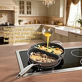 abordables Ustensiles de cuisine-Poêle pliante double, poêle antiadhésive à double fond