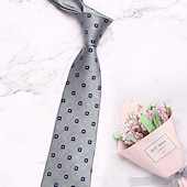 abordables Cravates &amp; noeuds papillons-Homme Cravates Mode Classique Moderne Contemporain Géométrique À Motifs Fête de mariage Tenue quotidienne