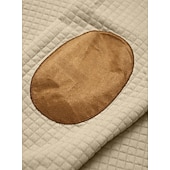 preiswerte Einfache Sweatshirts-Herren Zip Up Sweatshirt Waffel-Sweatshirt Pullover Schwarz Weiß Marineblau Khaki Dunkelgray Halber Reißverschluss Einfach Reißverschluss Tasche Arbeit Sport &amp; Outdoor Lässig ohne Druck Aktiv Vintage