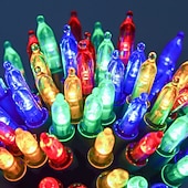 ieftine Parte-Lumini Roșii și Verzi Lumini Mini Conectabile Lumini pentru Copaci cu Fir Verde pentru Petreceri Interioare și Exterioare