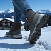 cheap Winter &amp; Snow Boots-Men's Waterproof Insulated Snow Boots - Non-Slip Warm Outdoor Hiking Boots for Winter Sports and Cold Weather