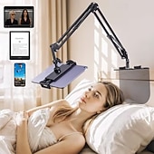 preiswerte Tablet Ständer-Neuer verstellbarer, universeller 360-Grad-Dreh-Handyhalter aus Metall fürs Bett, kompatibel mit iPad, iPhone, Kindle, Samsung und anderen Geräten von 5 bis 12,9 Zoll.