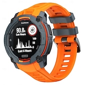 preiswerte Garmin-Uhrenarmbänder-Uhrenarmband für Garmin Instinkt 3 Silikon Ersatz Gurt Verstellbar Sportarmband Moderne Schnalle Blumen bedruckt Armband