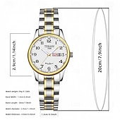 halpa Kvartsikellot-Muotikas ystävänpäivälahja naisten digitaalinen kaksoiskalenterivalo vedenpitävä kello tytöille