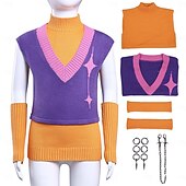 abordables Disfraces de mujer-Inspirado en ídolos coreanos Estrella del pop Cazadores de demonios Chaleco de punto Vestido llamativo Disfraz de carnaval Ídolo virtual for Mujer Chica Adultos Víspera de Todos los Santos Carnaval