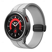 お買い得  サムスンの時計バンド-時計バンド のために Samsung Galaxy Watch 7/6/5/4  40/44mm, Watch 5 Pro 45mm, Watch 6 Classic 43/47mm, Watch 4 Classic 42/46mm シリコーン 置換 ストラップ 調整可 スポーツバンド モダンバックル リストバンド