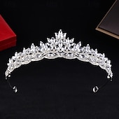 economico Tiare &amp; Corone-Diademi Acconciatura Lega Matrimonio Compleanno Elegante Carino Con Strass Copricapo Copricapo
