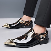 Χαμηλού Κόστους Μπαλαρίνες-Ανδρικά πολυτελή μαύρα μοκασίνια με φλοράλ σχέδια – κομψά παπούτσια για ειδικές περιστάσεις και βραδινά ρούχα