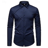 baratos Fantasias masculinas dos anos 1920-Loucos anos 20 Anos 20 Retro Vintage Blusa / Camisa Mafioso Padrinho Corte Justo Fantasia Homens Baile de Máscaras Traje de festa para noite Negócio / Cerimônia / Casamento Festa de Solteira Adulto