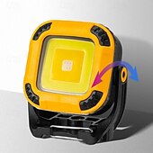 billige Utendørs Vegglamper-Arbeidslampe for alle scener med roterende lyshode med flere posisjoner, sterk magnetisk adsorpsjon, arbeidslampe for gårdsplass, utendørs campinglampe, vedlikeholdslampe.