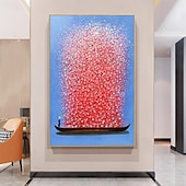 cheap Landscape Paintings-Mintura Hand Painted Return with a Full Load Oil Paintings on Canvas Modern Wall Art Picture For Home Decoration Ready To Hang With Stretched Frame