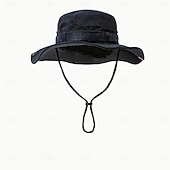cheap Outdoor Headwear-Fishing Sun Boonie Hat Waterproof Summer UV Protection Safari Cap Outdoor Wide Brim Hunting Hat Army Green Dark Green Khaki for Hunting Fishing Climbing Bucket Hat