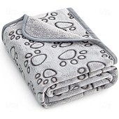 abordables Tapis &amp; Couvertures-Couverture douce et lavable de qualité supérieure pour chiens et chats d'intérieur, idéale pour les chiens de toutes tailles et de tous âges, y compris les chiots.