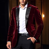 preiswerte Herren Kostüme der 1920er Jahre-Retro Vintage Goldene Zwanziger 1920er Smoking Anzüge &amp; Blazer langarm Der große Gatsby Gentleman Einfarbig Kostüm Herren Karnevalskostüm Karneval Neujahr Cocktailparty Themenparty