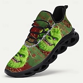  Fun Ugly Christmas Shoes Men's 3D Print Cartoon Character Design Graphic Sneakers with Vibrant Print for Festive and Fun Holiday Footwear