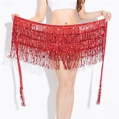 cheap Skirts-Carnival 2026 Rio Carnival Samba Dancewear Belly Dance Skirt Hip Scarf Dance Hip Belt Latin Dance Hula Hip Scarf Brazil Festival Performance Costume