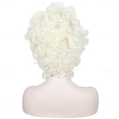  1700-luvun lyhyet vaaleat peruukit barokkiperuukki naisille sopii 50-luvun ja 80-luvun pukuun