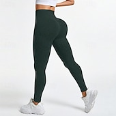 tanie Legginsy i legginsy do jogi-Damskie Spodnie kompresyjne Běžecké kalhoty Legginsy do jogi Wyszczuplenie brzucha Wysoka talia Obuwie sportowe Sportowy Pilates Doły Jednokolorowe Ciemnoszary Czerwony Niebieski Sport Odzież sportowa