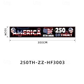  Флаг 250-летия размером 120" x 20" Америка 1776-2026 США 250 лет праздничные принадлежности патриотические украшения для дома Семиквинтессенциаль