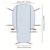 tanie ogrzewanie i chłodzenie-Pokrywa przeciwśnieżna na przednią szybę samochodu, wytrzymała tkanina Oxford &amp;Osłona przeciwmrozowa na zimę, wodoodporna osłona przedniej szyby z bezpiecznymi haczykami, uniwersalna do samochodów