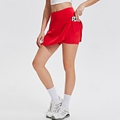 Χαμηλού Κόστους Γυναικείες φούστες και σορτς-Γυναικεία Μονόχρωμο Casual φούστα Φούστα τένις Αθλητική φούστα Προστασία UV Γρήγορο Στέγνωμα Ελαστικό Αναπνέει Τέννις Αθλητικά Τρέξιμο Παντελόνια Φούστες Λευκό Κόκκινο Ρούχα τένις