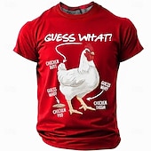  Ανδρικό Αστείο Μπλουζάκι Γραφικών 'Μάντεψε Τι Κωλοκοτό' Μπλουζάκι Με Σύντομο Μανίκι  Λέξεις