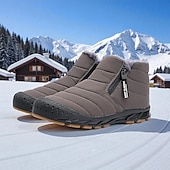 cheap Winter &amp; Snow Boots-Men's Waterproof Insulated Snow Boots - Non-Slip, Warm Winter Footwear for Outdoor Adventures and Cold Weather