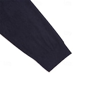 economico Polo classica da uomo-Per uomo Camicia di Velluto a Coste Polo con zip Sport all&#039;Aperto Casuale Collo Alto Colletto Mao Manica Lunga Moda Essenziale Semplice Zip a un quarto Inverno Primavera &amp; Autunno Autunno &amp; Inverno