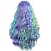 cheap Carnival Wigs-Carnival Wig 2026 Red Black Blue Curly Long Synthetic Festival Wig Mardi Gras Parade Cosplay Costume Hair for Women