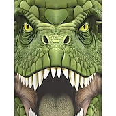 Недорогие Мальчиковые 3D Животные-Мальчики 3D Графика Динозавр Футболка С короткими рукавами 3D печать Лето Весна Спорт Мода Уличный стиль Дети 4-12 лет Вырез под горло на открытом воздухе Повседневные Стандартный