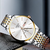 baratos Relógios Quartz-Relógio Masculino Avançado Relógio de Quartzo Fashion Masculino com Exibição de Calendário Semanal À prova d'água IPX4 Luz Noturna Adequado para Viagens de Negócios Uso Diário e a Melhor Escolha de