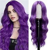 お買い得  カーニバルウィッグ-カーニバルウィッグ2026 ピンク レッド パープル カール ウェーブ ロング 合成フェスティバルウィッグ マルディグラ パレード コスプレ衣装ヘア のために 女性