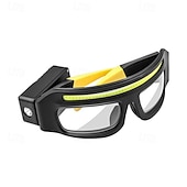 voordelige huishoudelijke apparaten-LED-koplampbril - USB-C-oplaadbaar IPX4-waterbestendig Bewegingssensoractivering 3 verlichtingsmodi Verstelbare pootjes Geschikt voor hardlopen, fietsen en buitenactiviteiten