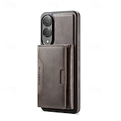 baratos Capa Samsung-telefone Capinha Para Samsung Galaxy S25 Ultra Plus S25 Edge S24 Ultra Plus S23 Ultra Capa para Cartão Wallet Com Suporte Antichoque Retro Couro PU