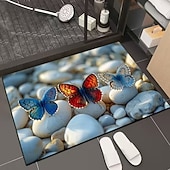 baratos Tappeto da bagno-3D Optical Illusion Doormat Visual Trap Floor Mat Non Slip Water Absorbing for Bathroom Shower Entryway Indoor Outdoor Diatomaceous Earth Quick Dry Absorbent 20 x 31 inch