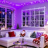 halpa Aurinkoenergiakäyttöinen-Ulkona aurinkosähkölaitteet IP44 vedenkestävä valostring sisä- ja ulkotiloissa piha terassi häät lomajuhla puu ilmapiirikoristelu valo USB-lataus kaukosäätimellä 10/20/30/50/100M