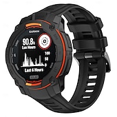 preiswerte Garmin-Uhrenarmbänder-Uhrenarmband für Garmin Instinkt 3 Silikon Ersatz Gurt Verstellbar Sportarmband Moderne Schnalle Blumen bedruckt Armband