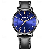 halpa Kvartsikellot-LIGE Miesten Kvarttikello Liiketoiminta Vedenkestävä PU Nahkakello