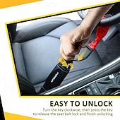 Недорогие Безопасность и защита автомобилей-Универсальный блокиратор рулевого колеса — компактное многофункциональное автомобильное охранное устройство, подходящее для большинства автомобилей, внедорожников и гольф-каров.