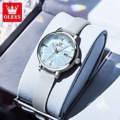 Χαμηλού Κόστους Ρολόγια Quartz-OLEVS Μόδας Δώρο για τη Γιορτή της Μητέρας για Ρολόγια Γυναικών Πολυτελής Μάρκα Πρωτότυπο Ρολόι Quartz για Γυναίκες Αδιάβροχα Ατσαλένια Λαμπερά Ρολόγια 5656
