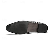 economico Mocassini-scarpe slip-on da uomo con stampa leopardata: calzature casual eleganti con dettagli dorati lucidi, ideali per feste, uscite serali ed eventi speciali