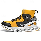 economico Scarpe da Corsa per Uomini-sneakers da uomo in rete rossa: design leggero con supporto ammortizzato, ideali per lo shopping natalizio e le occasioni festive