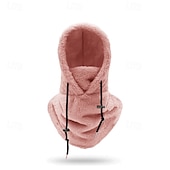 cheap Warm&amp;Heated Collection-3-in-1 Beanie Hat Neck Warmer Face Cover Ski Mask Winter Thermal Windproof Fleece Lined Hood Hat for Skiing Cycling Hiking Outdoor Riding Cold Weather Protection for Men and Women