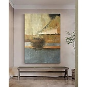 Недорогие Абстрактные картины-Картина маслом ручной работы на холсте, настенное искусство, простая абстракция для декора дома, гостиной, подвесная картина на подрамнике/рулонная картина без рамы, не натянутая