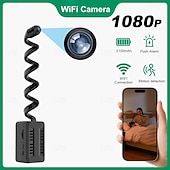 baratos Câmaras de Rede IP de Interior-Mini câmera portátil com gravação de vídeo e bateria integrada, ideal para segurança residencial, monitoramento de babás, visão noturna, detecção de movimento e gravação de voz. Suporta alta definição