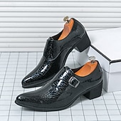 baratos Sapatos de monge-Mocassins masculinos azuis de verniz com fivela - calçado formal elegante para eventos especiais e trajes de noite.