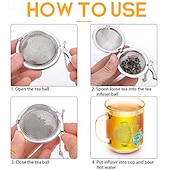 abordables Utensilios de cocina y gadgets-2 bolas de té para té a granel con colgante de mariposa 3D. Infusor de té de malla de acero inoxidable.