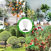 ieftine incalzire racire-2 buc huse pentru plante, protecție împotriva înghețului, pungi reutilizabile pentru plante în aer liber, cu șnur, pentru arbuști și copaci de exterior