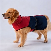 billiga Rockar-Varm hundtäcke vattentät vintertäcke för valpar med spännen, reflekterande justerbar snöjacka för husdjur, fleecetröja för medelstora hundar